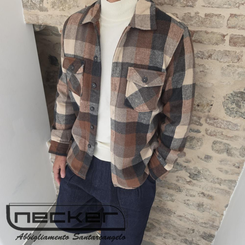 OVERSHIRT JACKET FLA1014 441 RUST