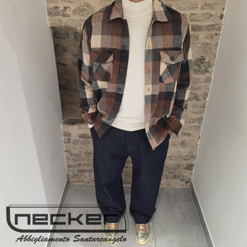 OVERSHIRT JACKET FLA1014 441 RUST