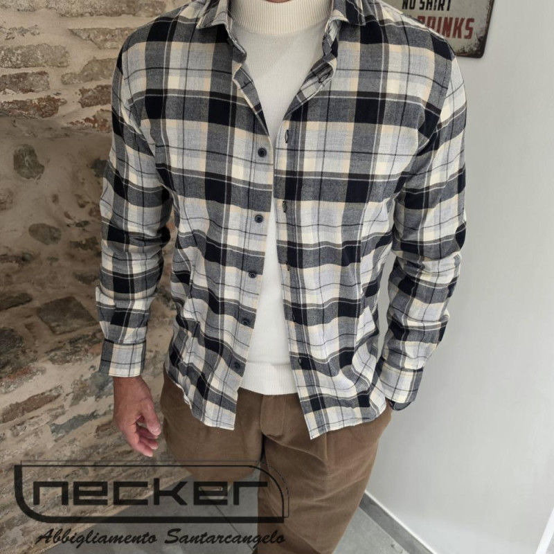 CAMICIA FLA1002 503 GREY