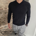 POLO COLLO V NERO M69