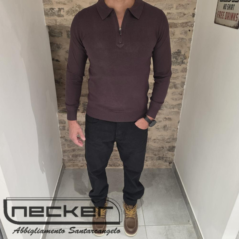 POLO HALF-ZIP MORO NNB19