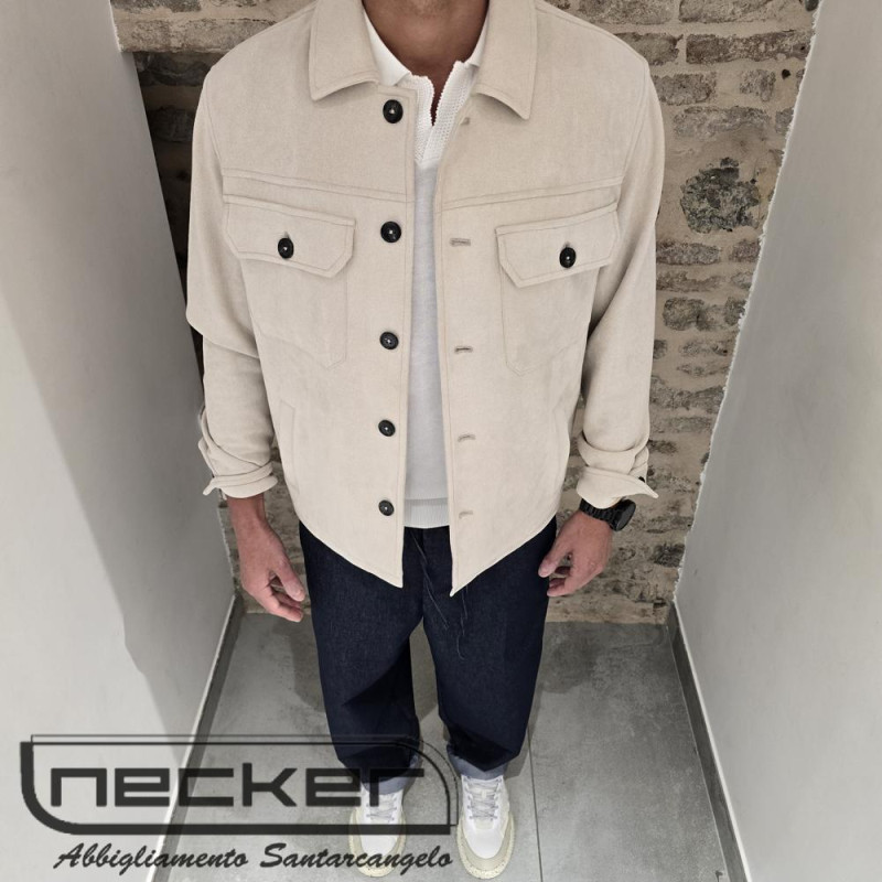 GIUBBINO OVERSHIRT 0022 BEIGE