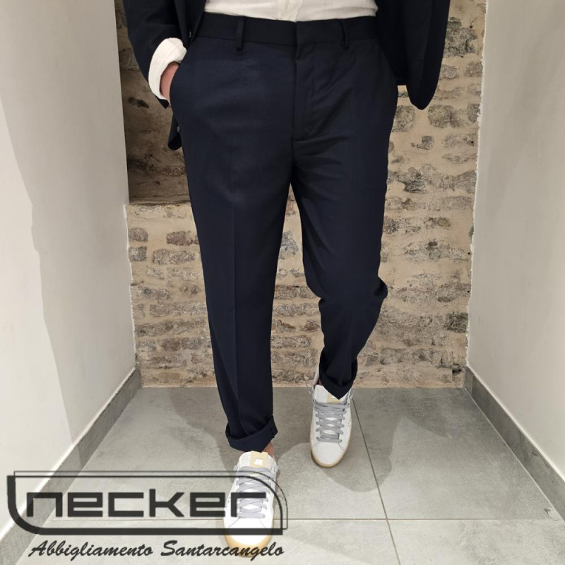 PANTALONE ABITO 0024 BLU