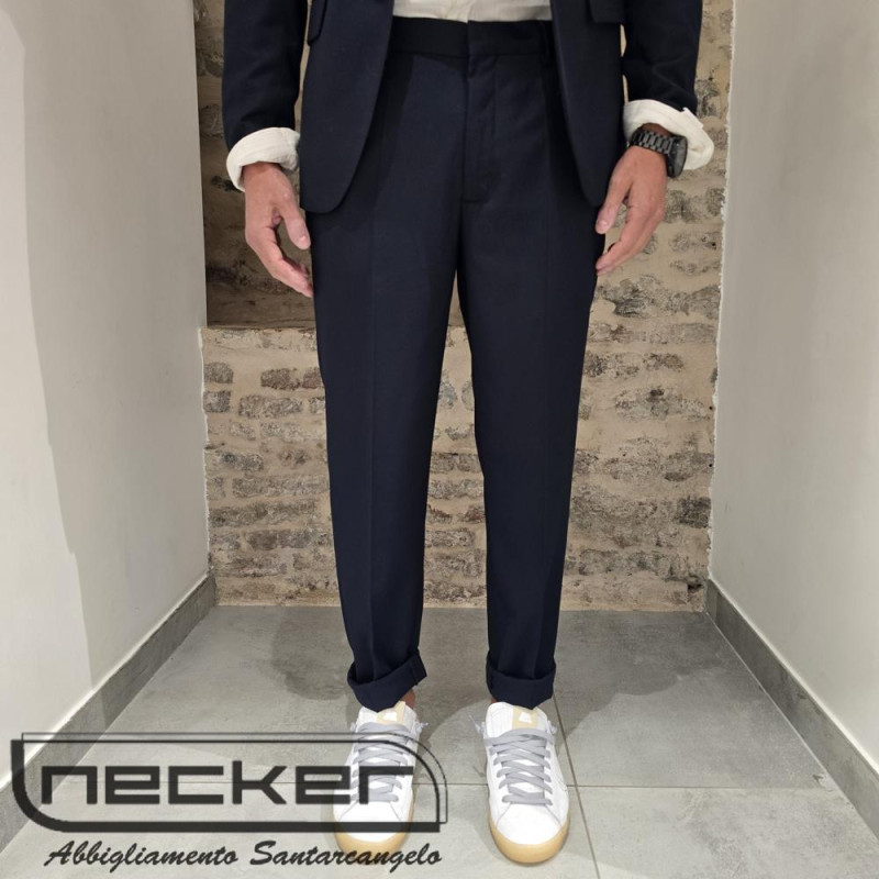 PANTALONE ABITO 0024 BLU
