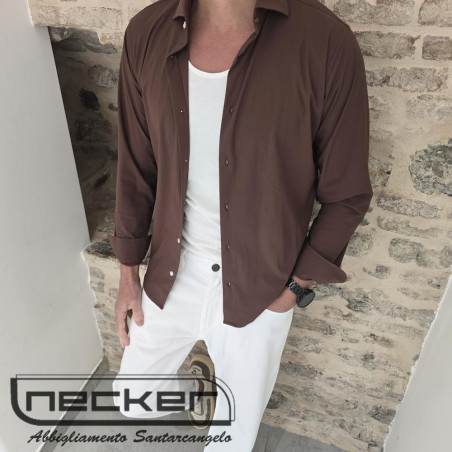 CAMICIA ADAM 900 MARRONE COL 162