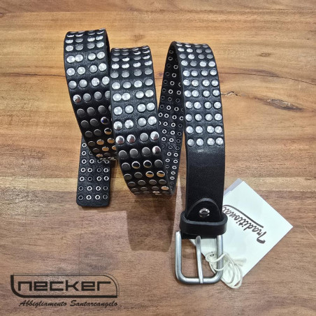CINTURA NERO BORCHIE