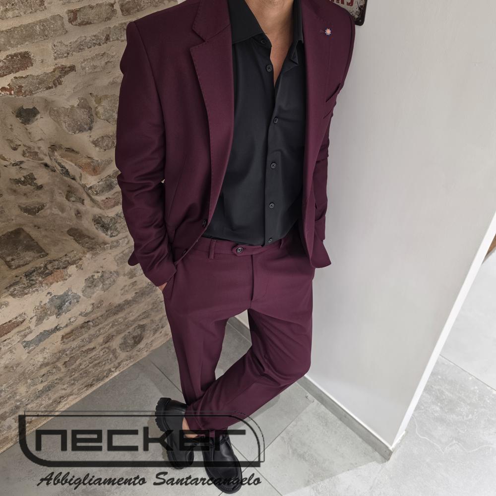 Essential Suit – Deep Wine